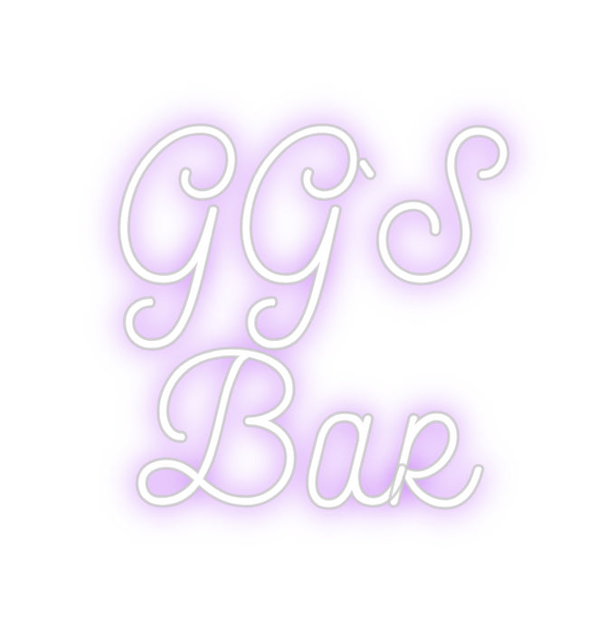 Custom Neon: GG`S
Bar