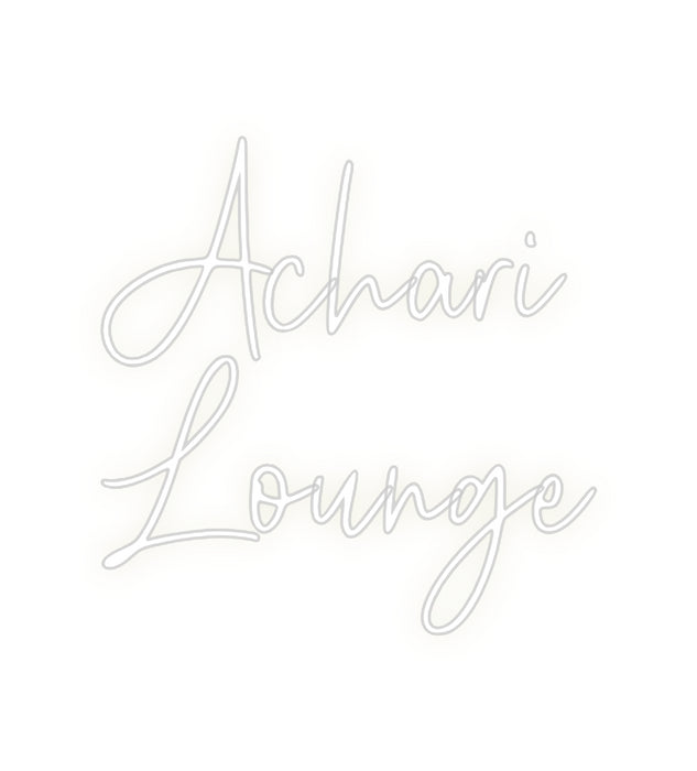 Custom Neon: Achari
Lounge