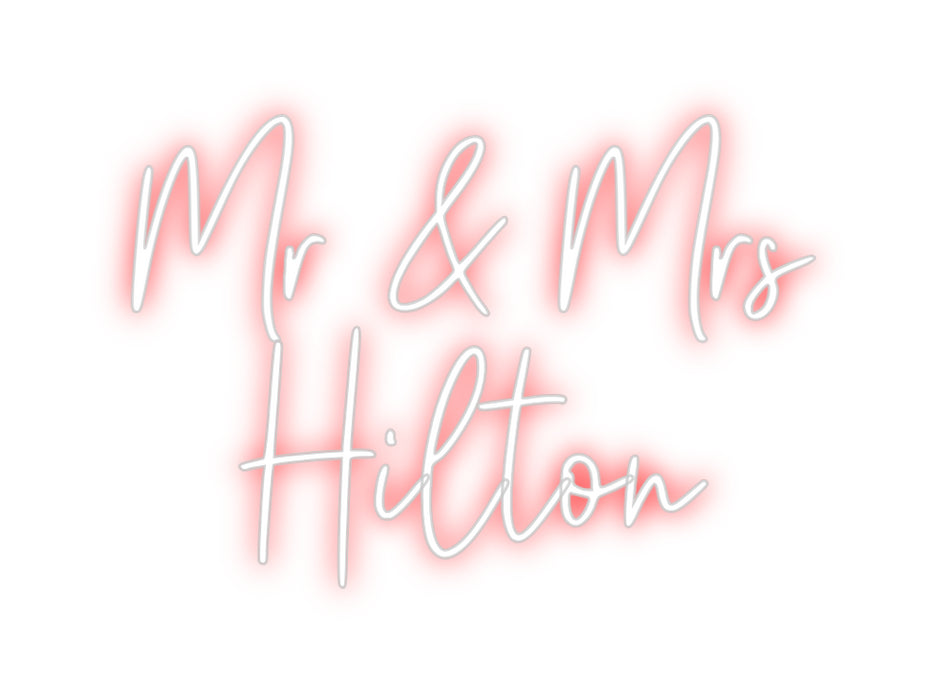 Custom Neon: Mr & Mrs 
Hi...