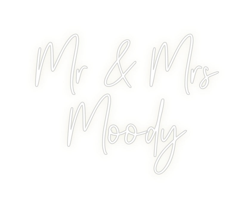 Custom Neon: Mr & Mrs 
Mo...
