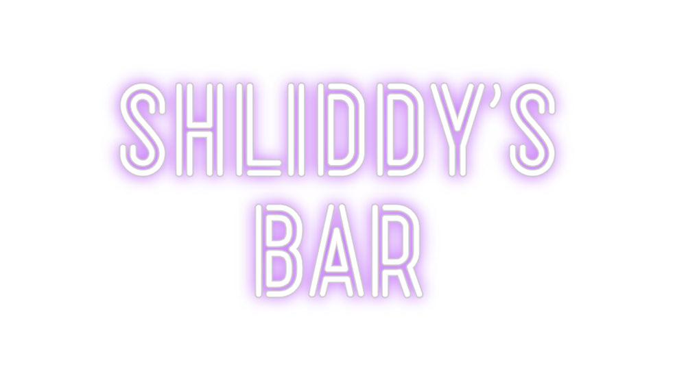 Custom Neon: Shliddy's 
Bar