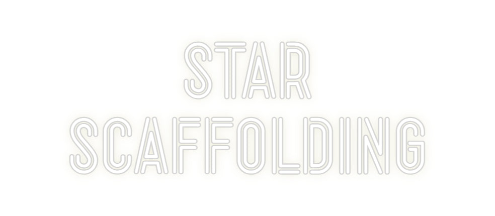 Custom Neon: Star
 Scaffo...