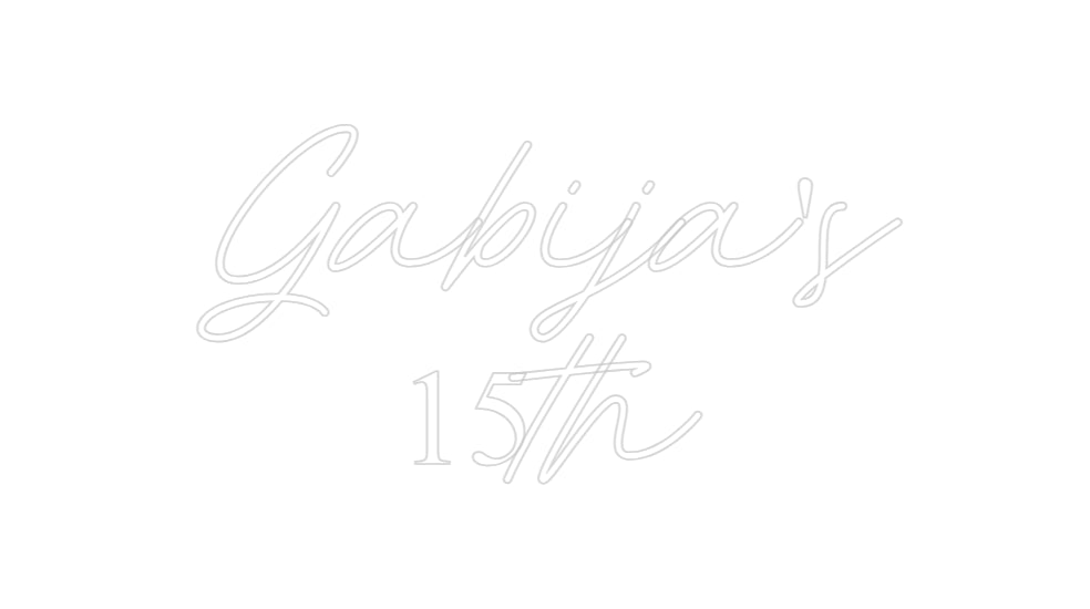 Custom Neon: Gabija's
15th