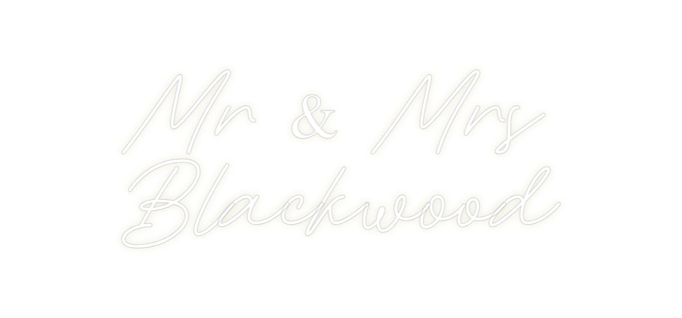 Custom Neon: Mr & Mrs
Bla...