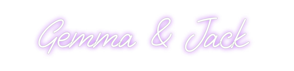 Custom Neon: Gemma & Jack