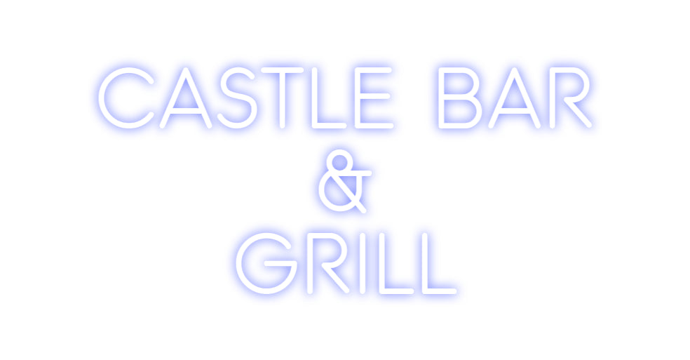 Custom Neon: Castle Bar 
...