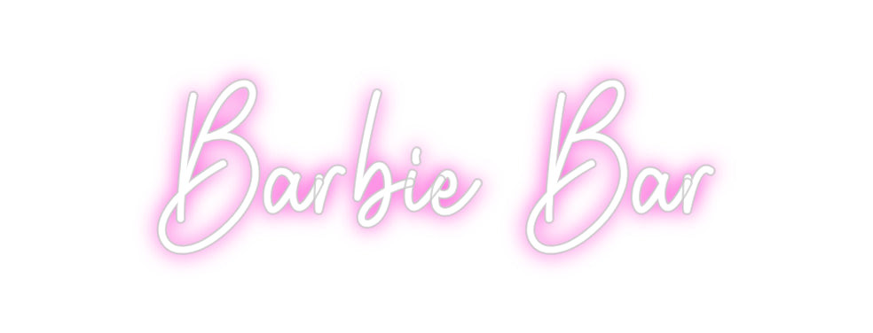 Custom Neon: Barbie Bar