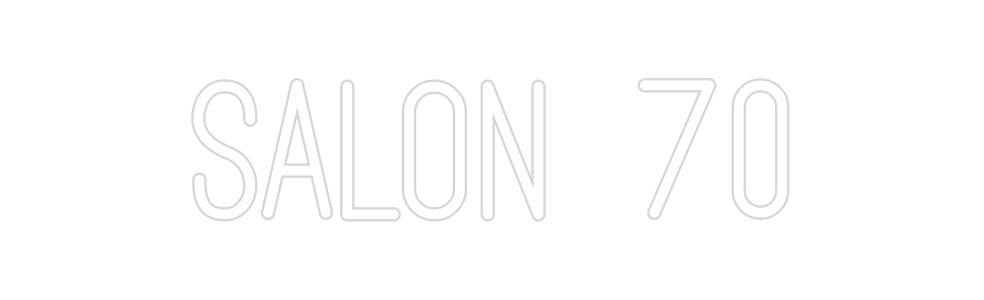 Custom Neon: Salon 70