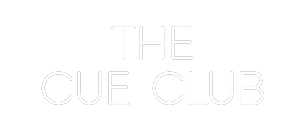 Custom Neon: THE
CUE CLUB
