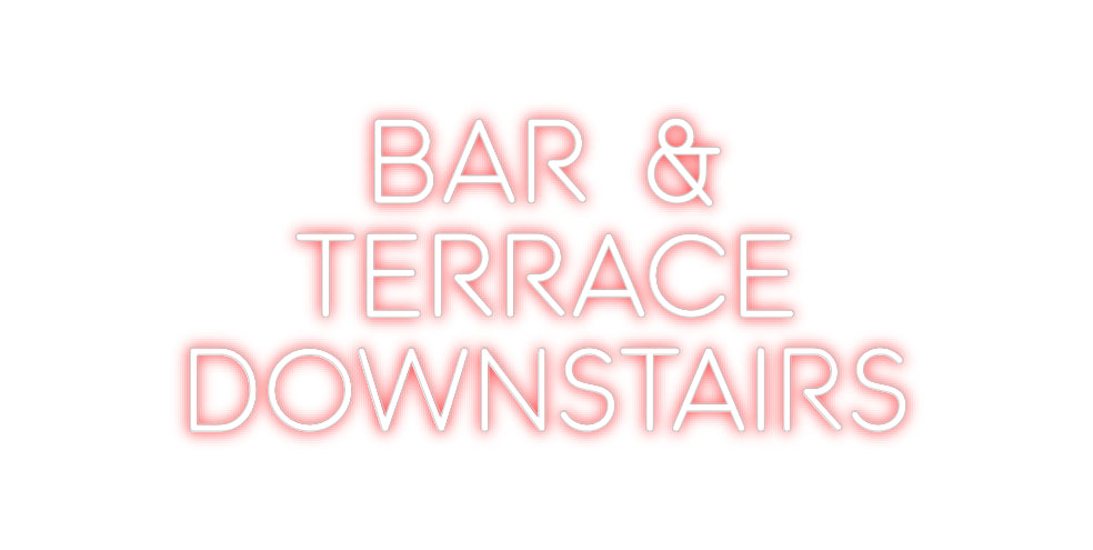 Custom Bar Neon: BAR & 
TERRA...