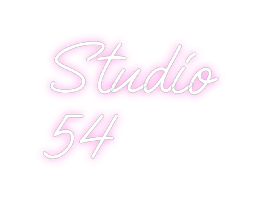 Custom Bar Neon: Studio
54