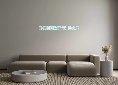 Custom Neon: dohertys bar