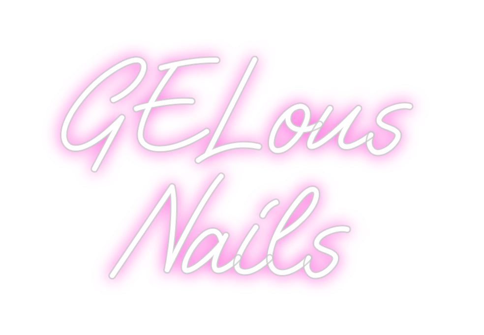 Custom Neon: GELous 
Nails
