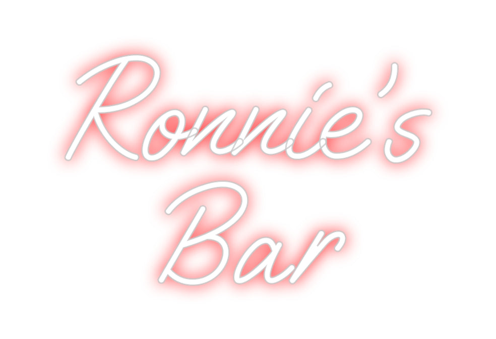 Custom Neon: Ronnie's
Bar