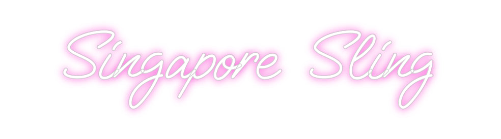 Custom Neon: Singapore Sling