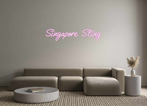 Custom Neon: Singapore Sling
