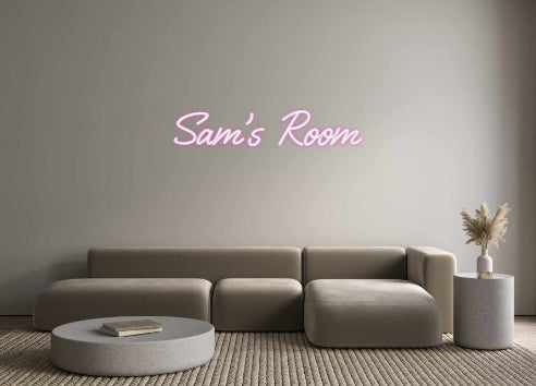 Custom Neon: Sam's Room