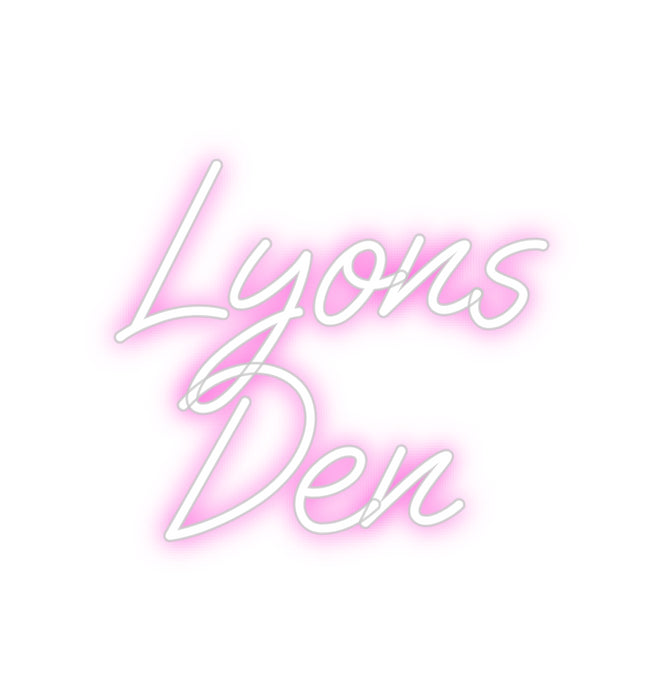 Custom Neon: Lyons 
Den