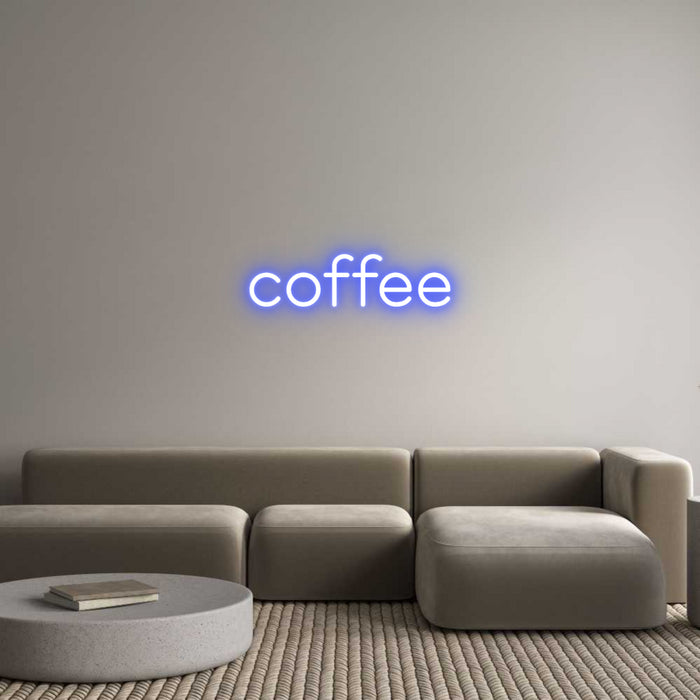 Custom Neon: coffee