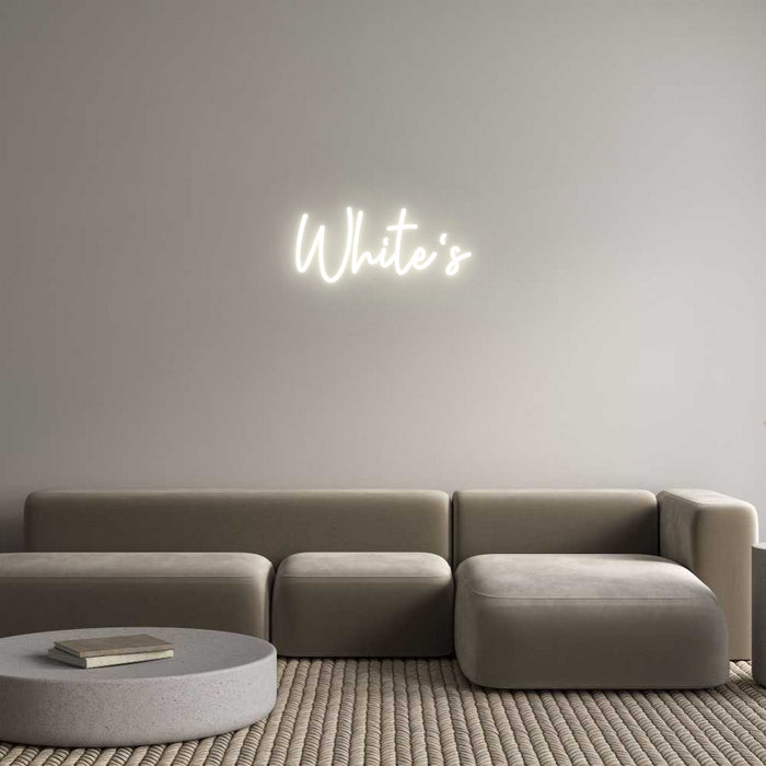 Custom Neon: White's