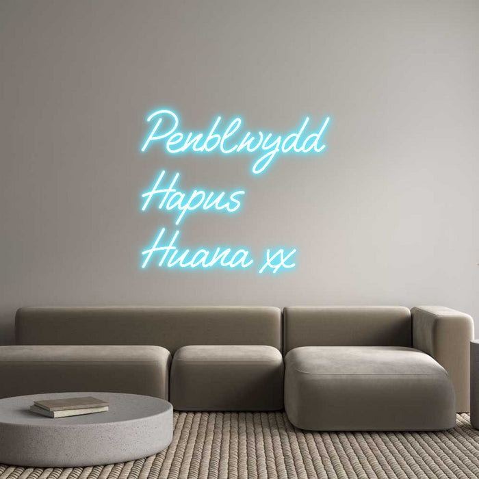 Custom Neon: Penblwydd 
H...