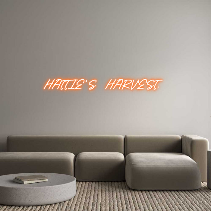 Custom Neon: HATTIE’S  HAR...