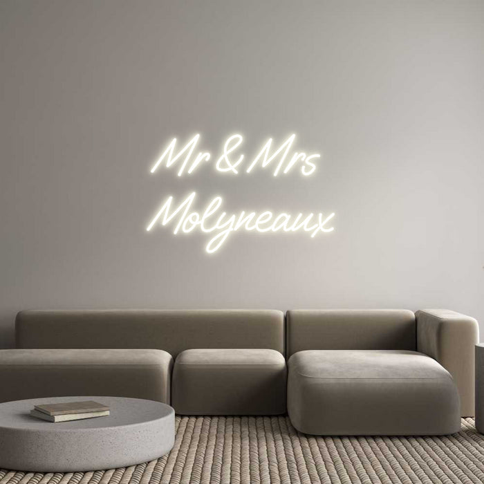 Custom Neon: Mr & Mrs
Mol...