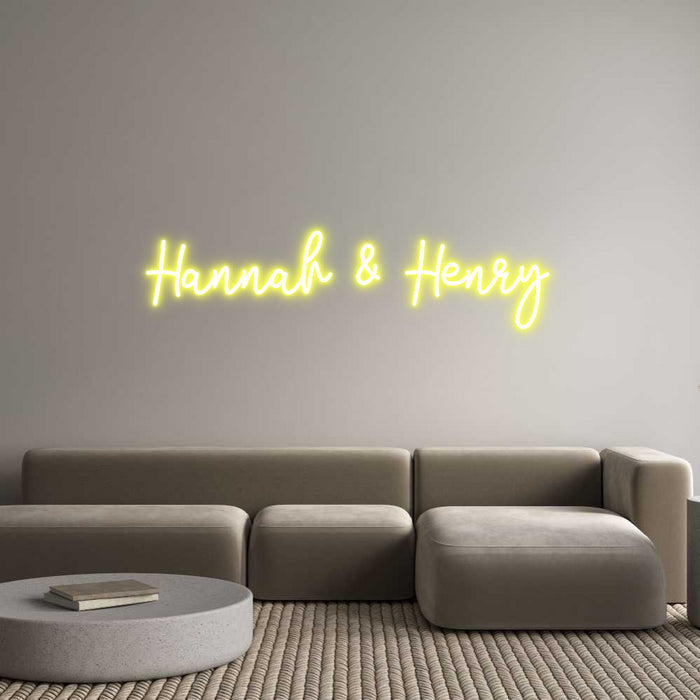 Custom Neon: Hannah & Henry