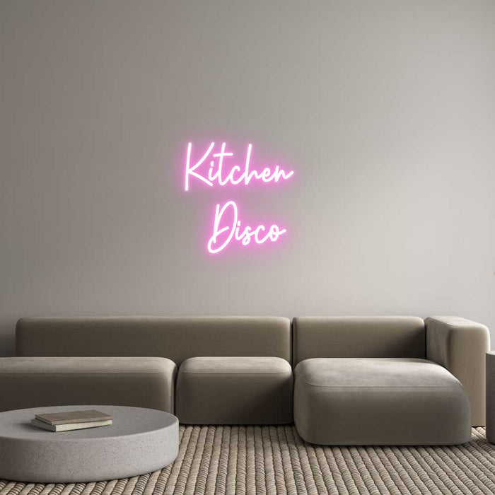 Custom Neon: Kitchen 
Disco