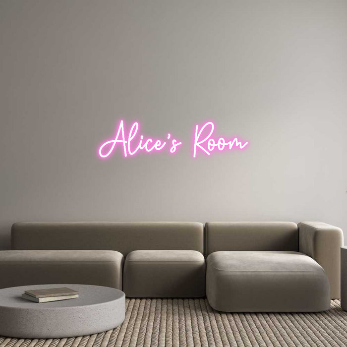 Custom Neon: Alice’s Room