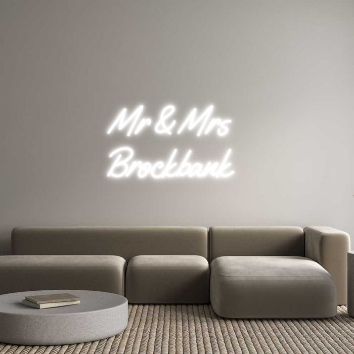 Custom Neon: Mr & Mrs 
Br...