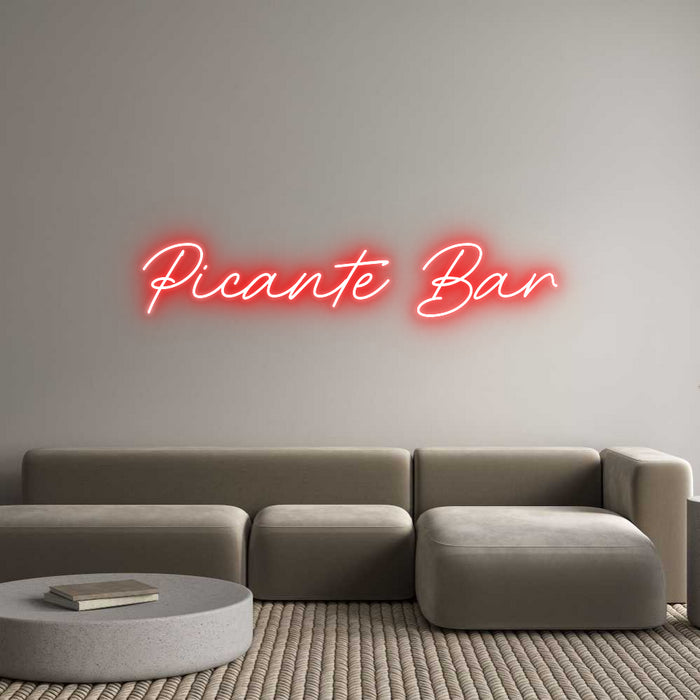 Custom Neon: Picante Bar