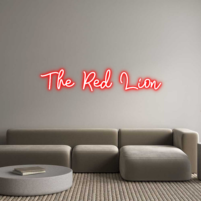 Custom Neon: The Red Lion