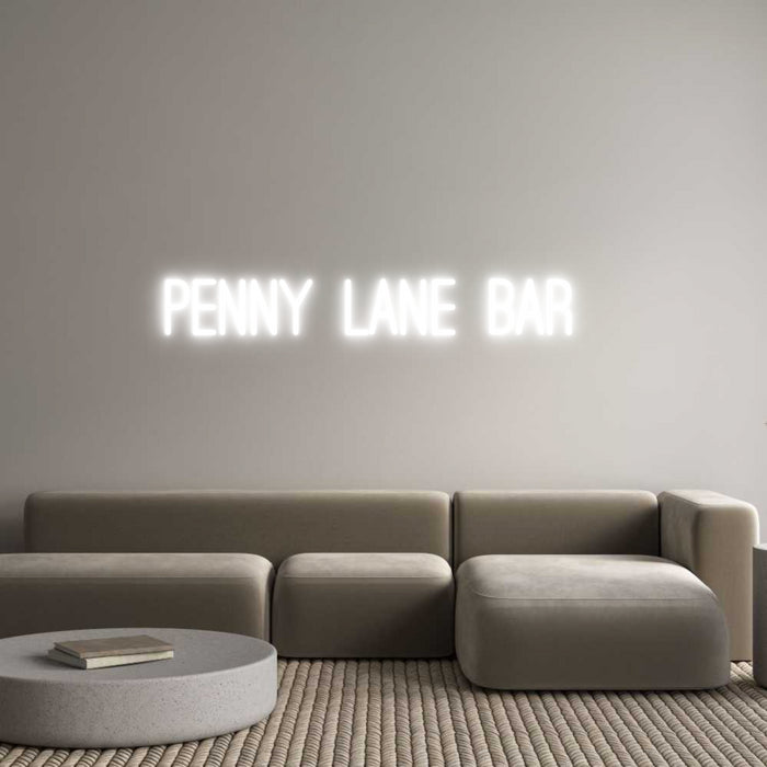 Custom Neon: Penny lane bar