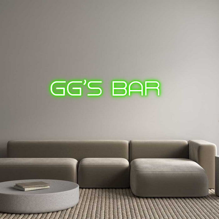 Custom Neon: GG’s Bar
