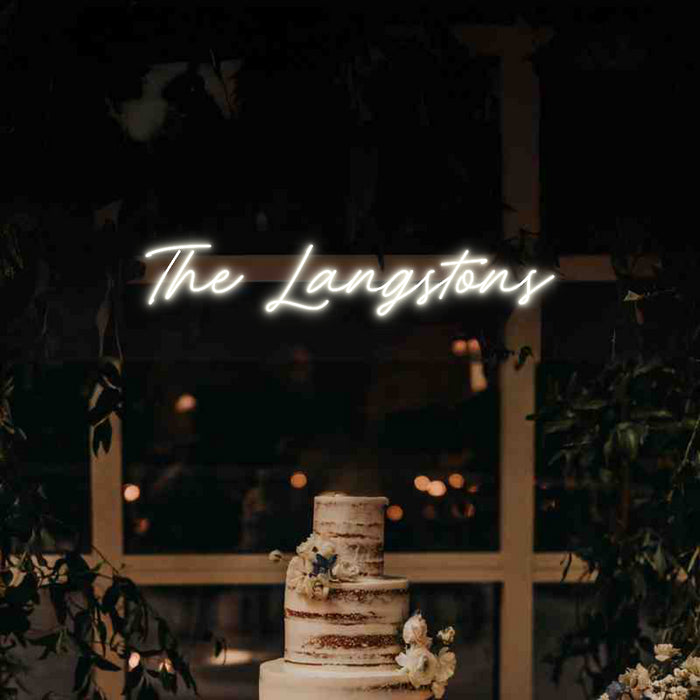Custom Wedding Neon: The Langstons