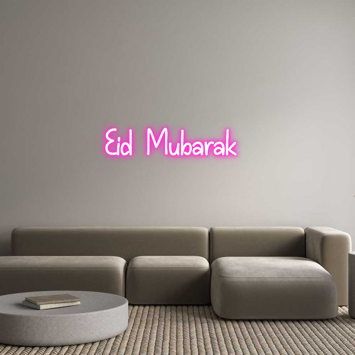 Custom Neon: Eid Mubarak