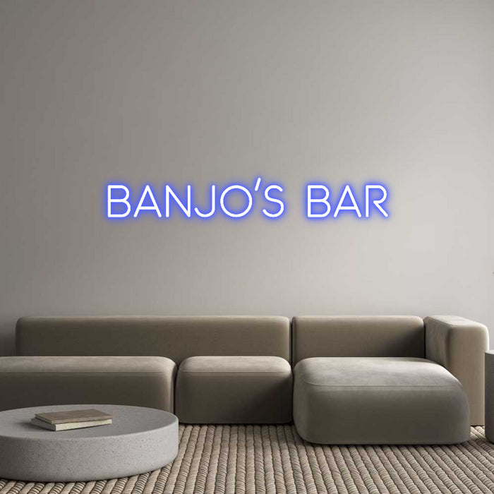 Custom Neon: Banjo’s Bar