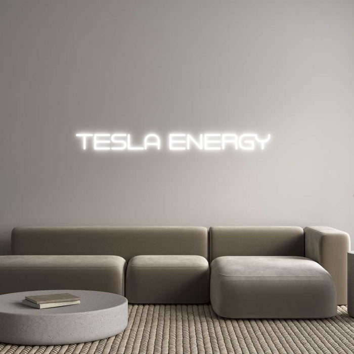 Custom Neon: TESLA ENERGY