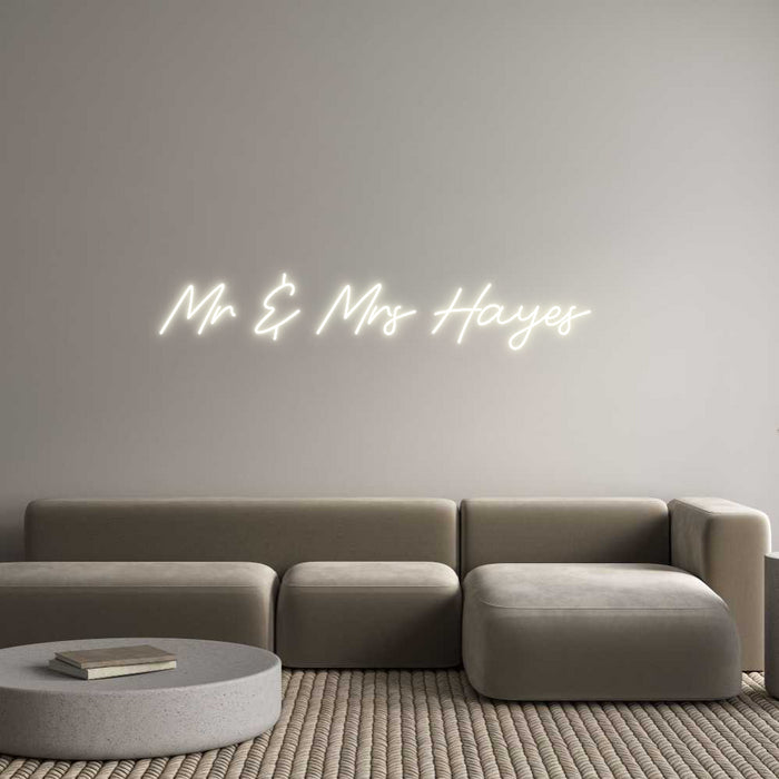 Custom Neon: Mr & Mrs Hayes