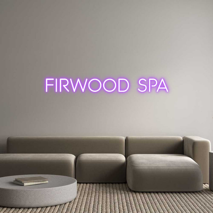 Custom Neon: Firwood Spa