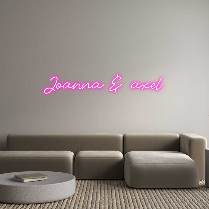 Custom Neon: Joanna & axel