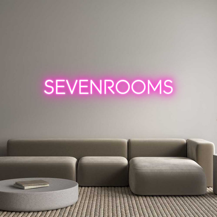 Custom Neon: Sevenrooms