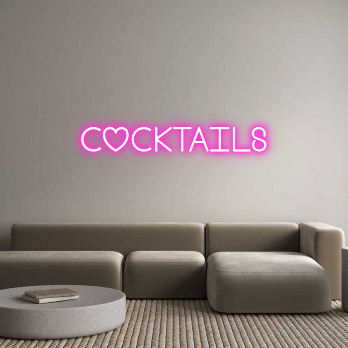 Custom Neon: COCKTAILS