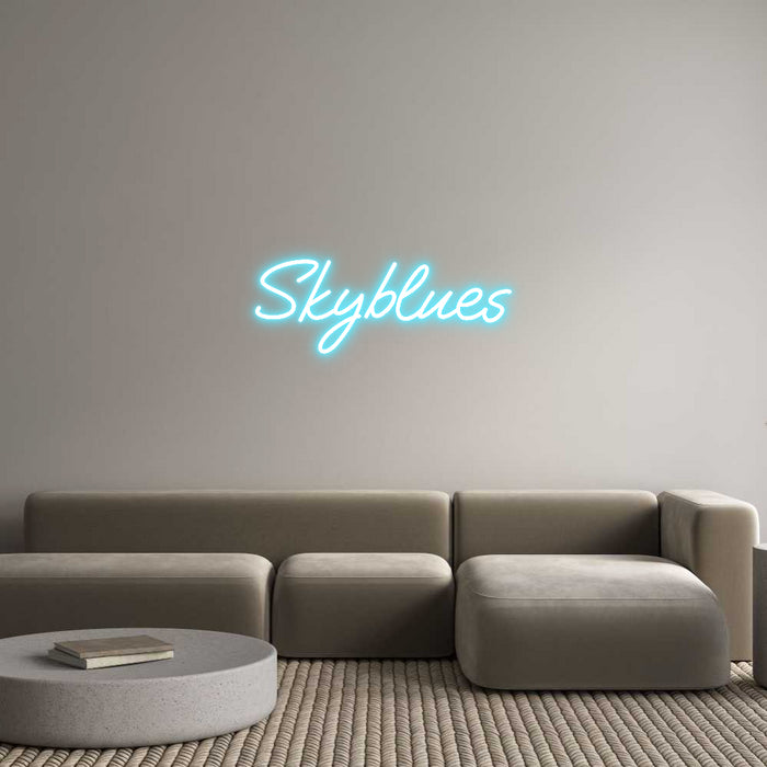 Custom Neon: Skyblues