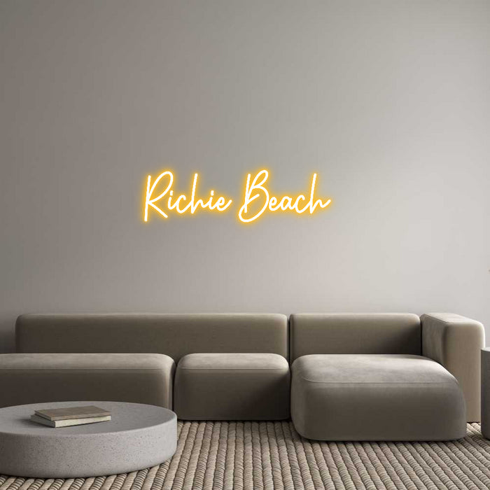 Custom Neon: Richie Beach