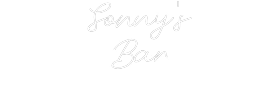 Custom Neon: Sonny's
Bar