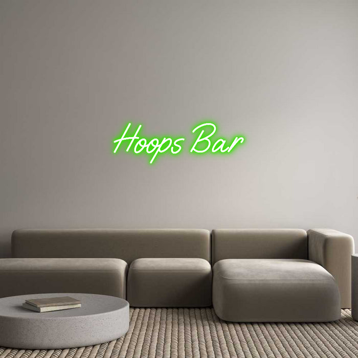 Custom Neon: Hoops Bar