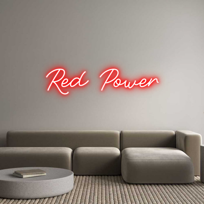 Custom Neon: Red Power