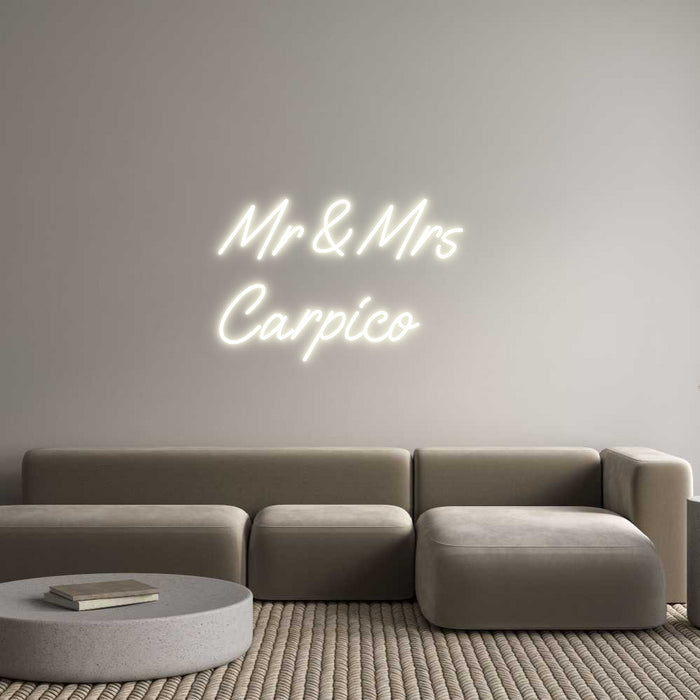 Custom Neon: Mr & Mrs
Car...